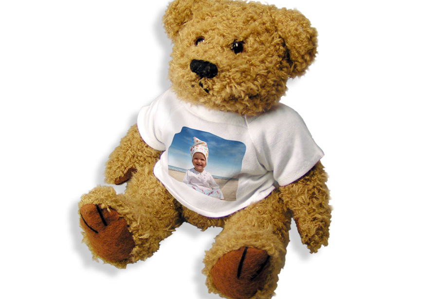 Teddybär mit Foto fotokasten